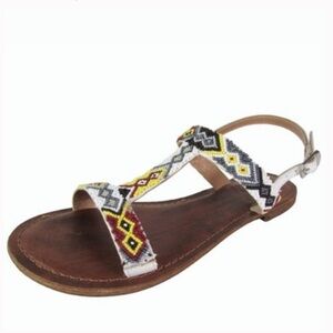 Freebird by Steven Juno Flat Beaded Sandals